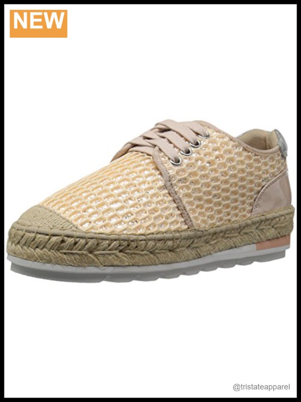 Women's L-Rockaway Loafers Chunky Glitter Padded Lace-Up Casual